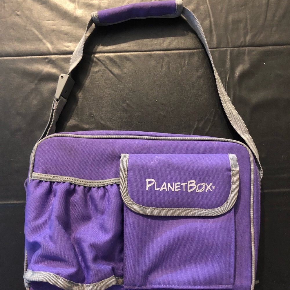 PlanetBox lunch box with purple case
